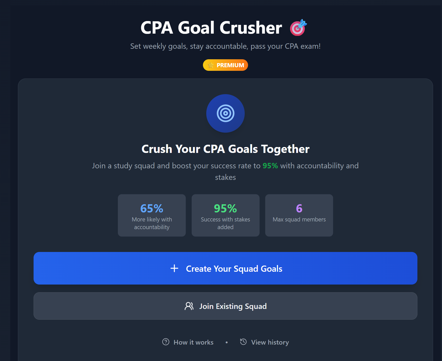 Create a free study squad and invite your friends